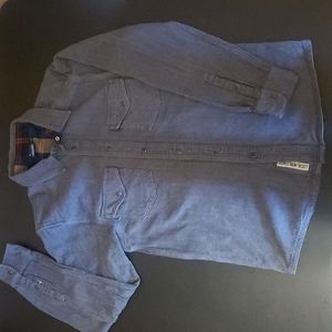 Men's Kavu snap front shirt, grey, sz Medium